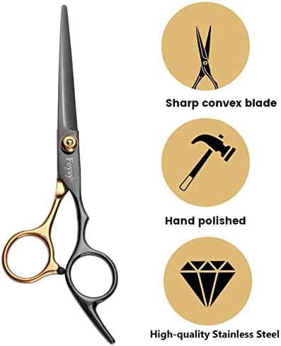 Hair Scissors Barber Shears Set, Fcysy Professional Hair Cutting Kit, Haircut Thinning Shears for Haircutting, Hairdresser Trimming Scissors Tools for Men Women Pet - Image 3