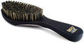 360 Wave Brush, Curved MEDIUM Mixed Boar Bristle, MATTE BLACK, Waterproof by CrownQualityProducts