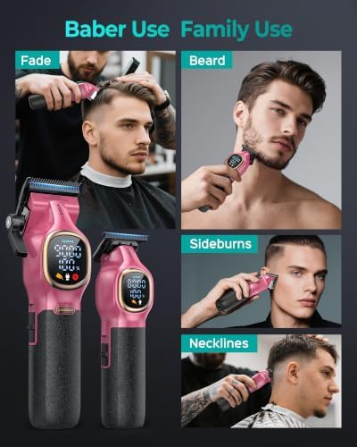 VGRPRO Professional Hair Clippers for Men, Cordless Clipper and Trimmer Set - Image 3