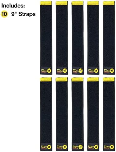 Selfie Straps by Wrap-It Storage, 9-inch (10-Pack), Black - Image 3