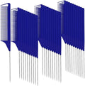 Patelai 30 Pcs Rat Tail Steel Combs Fine Tooth Bulk,Navy Blue by Patelai
