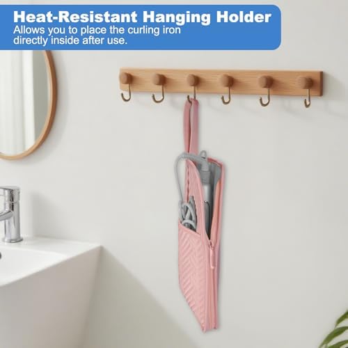 SITHON Hot Tools Holder & Mat, Heat Resistant Hair Tools Travel Bag - Image 3