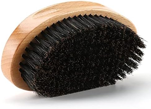 Hair Brush - Medium Hard 360 Wave Brush for Men - Beech Wood Handle, Boar Bristle, Wavy Hair, Hair Styling Brush for Black Hair, Beard Brushes (Yellow, 5x2.76x1.40 inches, 100g) - Image 2