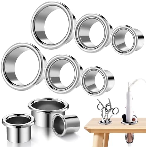 MorningRo 6 Pcs Stainless Steel Hair Tool Organizer 3.0 2.0 1.5 by MorningRo