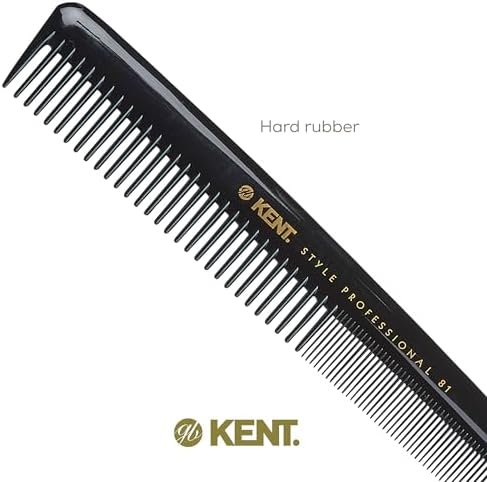 Kent SPC81 Salon-Style Dressing Cutting Comb with Wide and Fine Teeth - Professional Barber Haircut Comb for Styling and Teasing for All Hair Types - Kent Quality Barber Supplies - Image 5