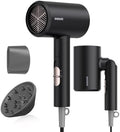 BABONIR 1875W Hair Dryer with Diffuser, Ionic Foldable Blow Dryer, Black by BABONIR