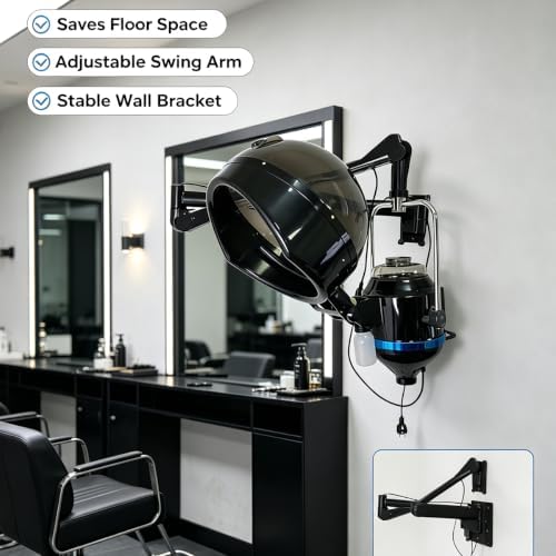 Wall Mounted Hair Steamer with Adjustable Swing Arm for Barber Hair Perm - Image 5