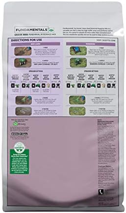 Fundamentals by Scotts Grass Seed Perennial Ryegrass Mix, Ideal for Sunny, High Traffic Areas and Erosion Control, 3 lbs. (Pack of 6) - Image 2