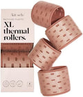 Kitsch Ceramic Hair Rollers for Women - Terracotta, 4 Count (Pack of 1) by Kitsch