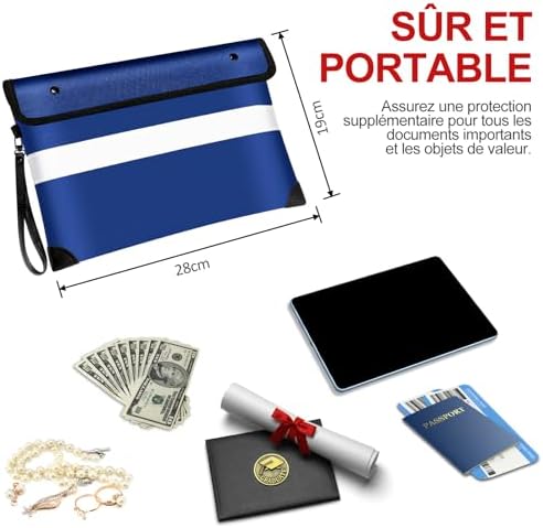 Vailoin 6200°F Fireproof Money Bag, 8 Layers of Heat Insulated Materials - Image 4