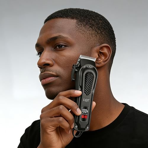 Hair Clippers for Men, Cordless Hair Clipper Set with Scissors - Image 4