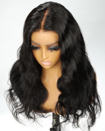 BEEOS 13x6 HD Lace Wig 180% Density Body Wave Human Hair Wigs Ultra-fitted Cap Design Pre-Plucked Bleached Knots 0.10mm Ultra-thin Invisible SKINLIKE Real HD Lace 22 Inch - Image 5