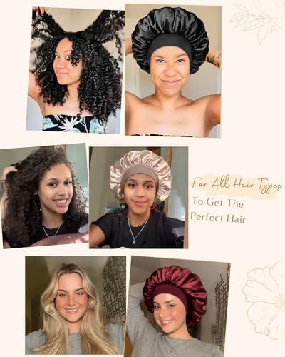 YANIBEST Hair Bonnet for Sleeping Women, Smooth Comfortable for Hair Care - Image 5