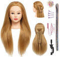 Mannequin Head 80％ Real Human HairTraining Head by Lamcestyr