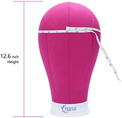 EERYA 23 Inch Wig Head Stand Set for Wig Making Display Styling Training - Image 2