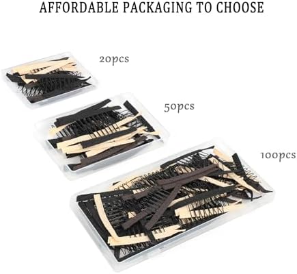 Wig Comb, 20 Pieces Wig Clips to Secure Wig 7-teeth Wig Accessories Tools For Making Wig Caps, Mixed - Image 4