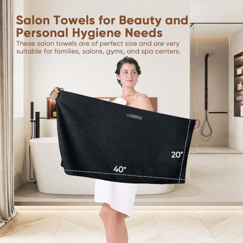HOMEXCEL 5PK Microfiber Hair Towels, 40x20 in, Fast Drying for Long Hairs - Image 5