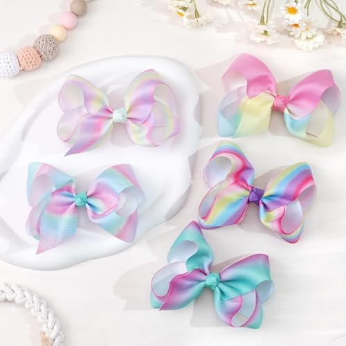 CÉLLOT 40Pcs 4.5 Inch Hair Bow for Girls Toddler Hair Accessories in Pairs - Image 6
