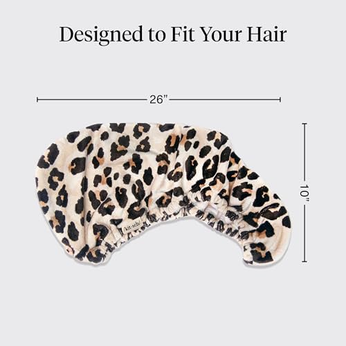 Kitsch Microfiber Hair Towel Wrap for Women - Leopard - Image 4