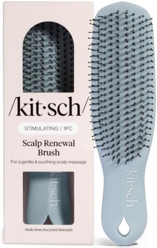 Kitsch Scalp Renewal Brush - Hairbrush Scalp Massager - Haze Blue by Kitsch
