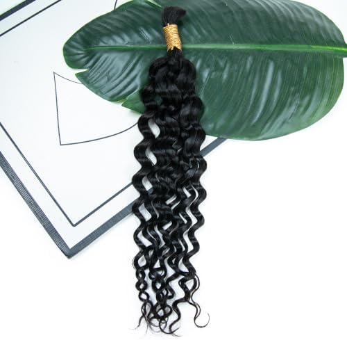YWIGS Water Wave Human Braiding Hair for Boho Braids NC 50Grams 20inch - Image 6