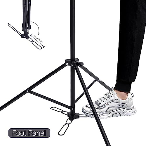 HYOUJIN Tall Wig Head Stand,Wig Stand Tripod With Foot Panel for Making - Image 2