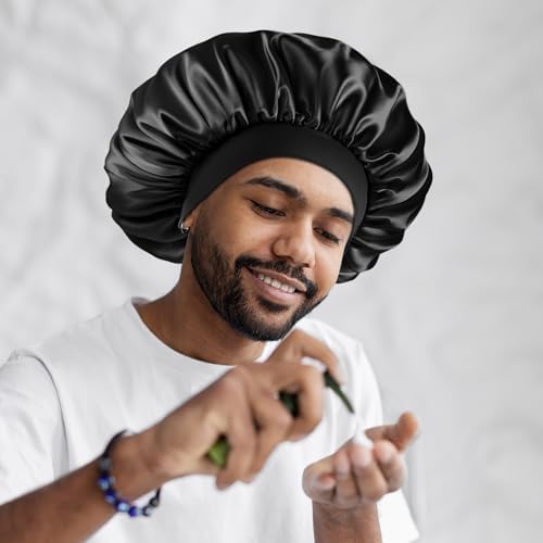 VarCozy Satin Bonnet for Sleeping, Double Layer Hair Bonnets for Women - Image 6