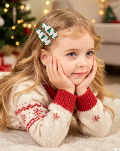 doboi Toddler Hair Clips for Girls Baby Barrettes-20PCS Holiday Prints - Image 6