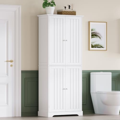 ChooChoo Bathroom Floor Cabinet with Adjustable Shelves - Image 2