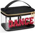 Geetery Medicine Pill Bag Clear Cosmetic Makeup Bag with Zipper Black by Geetery