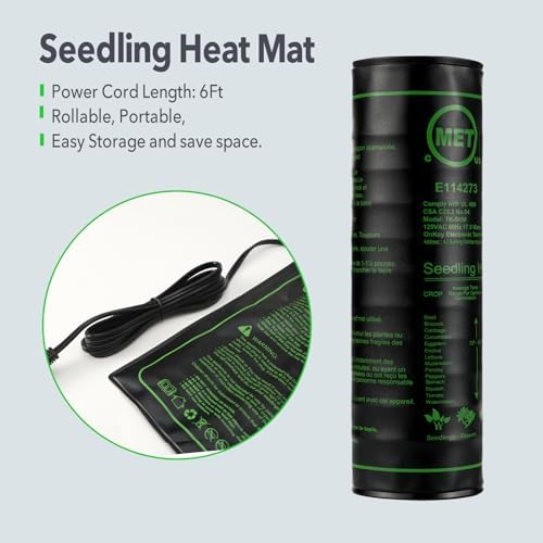 2 Pack 10"x20" Durable and Waterproof Seedling Heat Mat, ETL Listed - Image 7