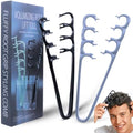 2 PCS Upgraded Texture Comb, Volumizing Root Lift Tool for Messy Natural Curly Hair, Wide Tooth Detangling Comb, Portable Hair Styling Tool, Ideal Gift for Kids Teens Family by FlaSloth