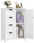 VASAGLE Floor Storage Cabinet, Farmhouse, 4 Drawers and 1 Door, 35.4" H by VASAGLEbySONGMICSHOME