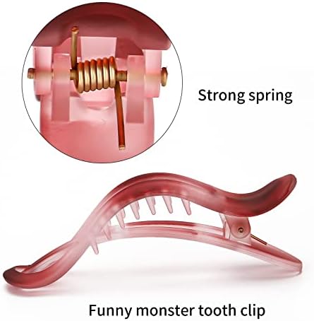 Pastel Alligator Hair Sectioning Clips - 8 PCS Monster Clips With Non-Slip Grip for Styling and Duckbill Design - Image 3