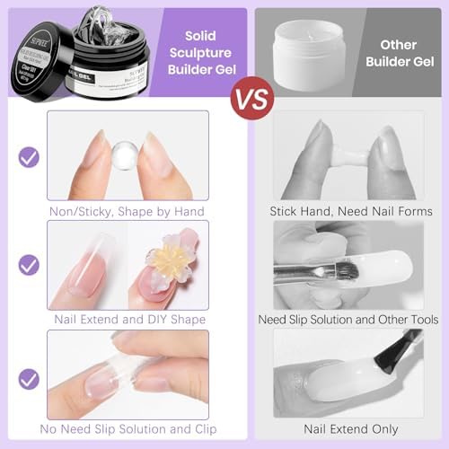 3d Sculpting Gel for Nail Art Non Stick Hand Hard Gel for Nails - Image 4