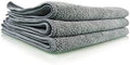 Chemical Guys MIC35203 Workhorse Professional Grade Microfiber Towel, Gray (Safe for Car Wash, Home Cleaning & Pet Drying Cloths) 16" x 16", Pack of 3 by ChemicalGuys