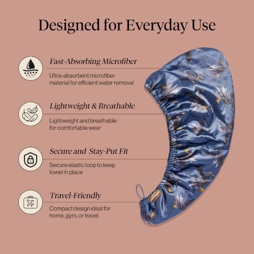 Kitsch x Harry Potter Microfiber Hair Towel Wrap for Women - Ravenclaw - Image 3