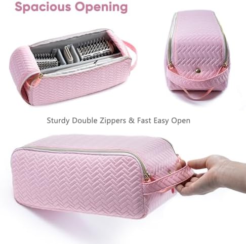 Large Hair Tools Travel Bag Compatible with Shark FlexStyle, Revlon & Dyson | Hair Dryer Brush Organizer, Flat Iron, Curling Iron, Makeup & Cosmetic Bag for Travel Essentials - Image 5