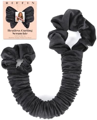 Velvet Heatless Curling Scrunchie Overnight Curls Hair Curler by RIFFIN