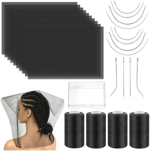 26PCS Hair Net for Sew in Weave Kit 10 Black Weaving Nets for Sew in by Unknown