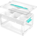Vtopmart 24 QT Clear Storage Box with Tray & Dividers, 1 Pack–Basic by Vtopmart