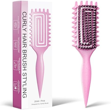Curly Hair Brush, Curl Brush For Wet & Dry Hair,Curl Defining For Women&Men by Weldilgit