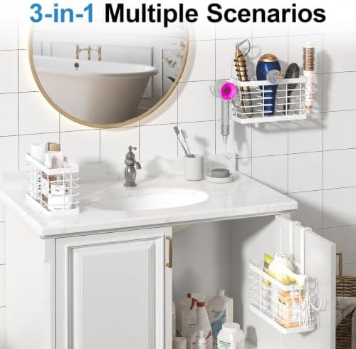 2026 Upgraded 3-in-1 Universal Hair Tool Organizer, XL Size, White - Image 6