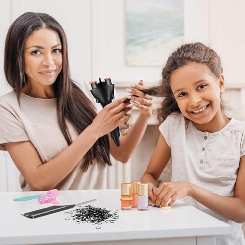 Honoson Automatic Hair Braiding Machine with 800 Mini Rubber, Black - Image 3