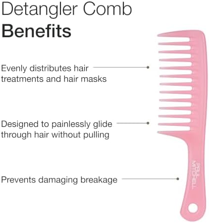 Paul Mitchell Detangler Comb, Wide Tooth Comb Detangles Wet or Dry Hair - Image 2