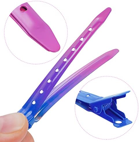 Bantoye 24Packs Duck Bill Clips 3.35 Inch Metal Alligator Clip, Blue Purple - Image 3