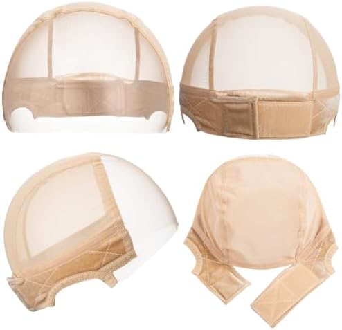 Lace Wig Caps for Women Blonde Wig Caps with Grip Band for Keeping Wigs in Place 9x6 Glueless Wig Grip Cap with Transparent Lace Caps Non-Slip Adjustable Elastic Headband (Beige) - Image 5