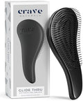 Crave Naturals Glide Thru Detangling Brush, Detangler Brush for Curly, Straight, Wet and Dry Hair Comb for Adults and Kids, Hair Accessories for Women, Black by CraveNaturalsDetanglingBrush