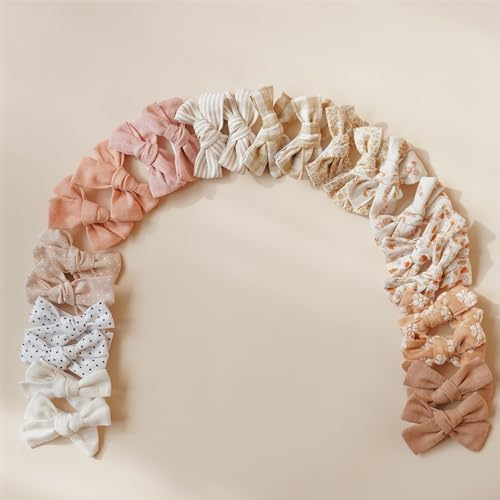 Niceye 24 Pack Baby Hair Bows for Girls, Toddler Hair Clips in Paris - Image 7