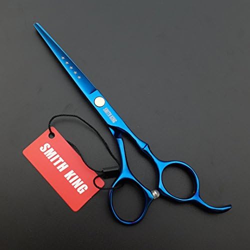 6.0 Inches Professional hair cutting thinning scissors set with razor (Blue) - Image 4